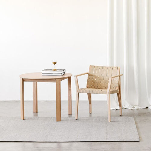 Silla Marta Con Brazos Madera De Cinchas