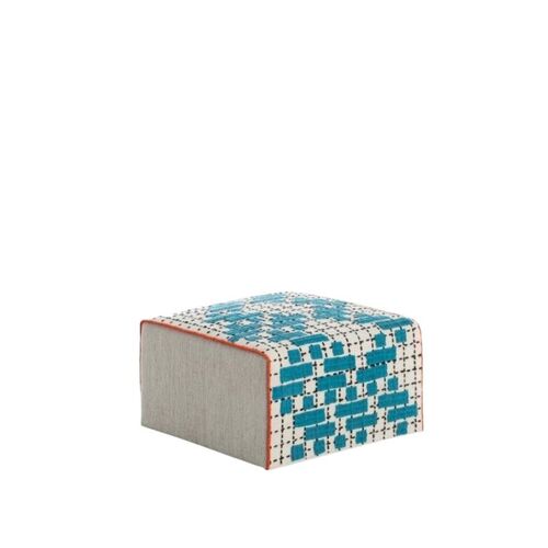 Pouf Bandas C Turquoise