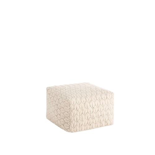 Pouf Chaddar White