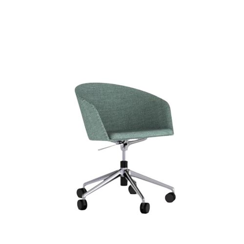 Silla Moon Con Ruedas Tapizada