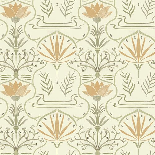 Papel Tapiz Barcino Voysey Verde