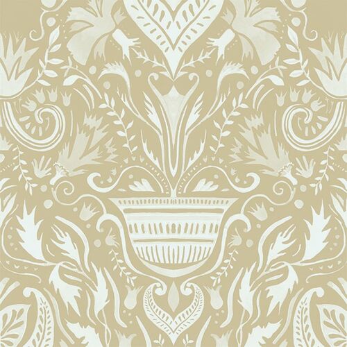 Papel Tapiz Barcino Domàs Beige - Azul claro
