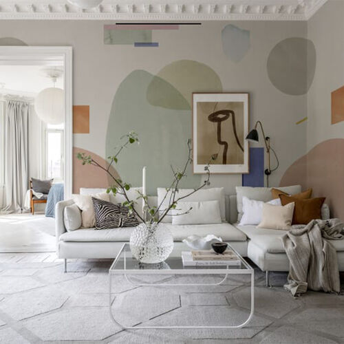 Mural Geometry Pastel