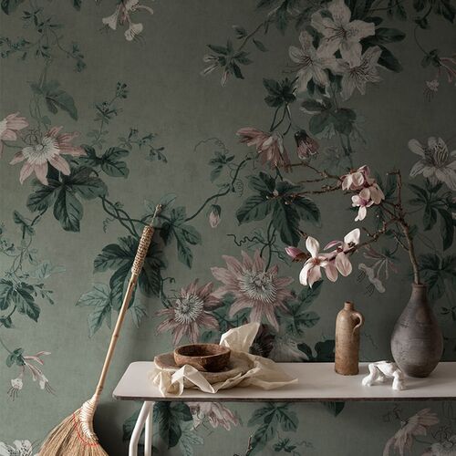 Mural Jordnära  Faded Passion Verde Salvia