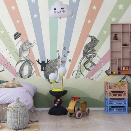 Mural Dreamland Circus Rainbow