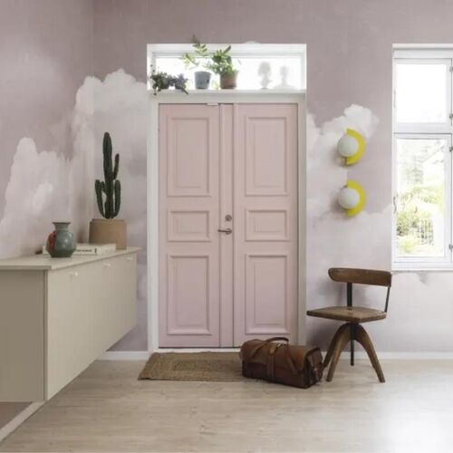 Mural Cuddle Clouds Pink