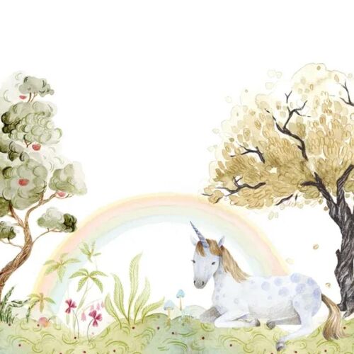 Mural Dreamland Unicorn Dream Rainbow
