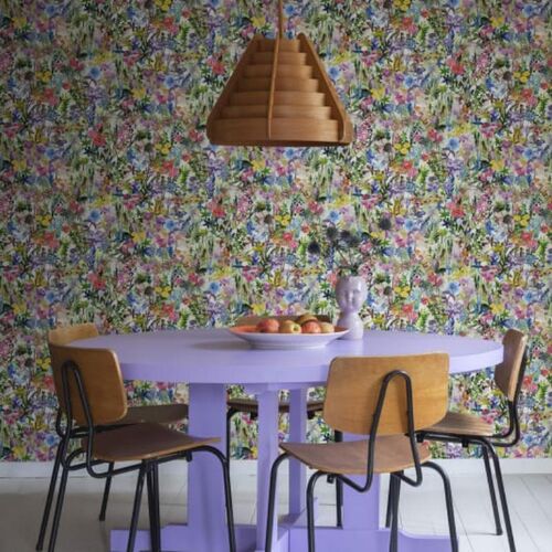 Papel Tapiz Poppy Meadow Rainbow