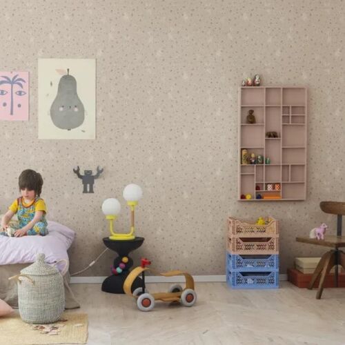 Papel Tapiz Bunny Field Pink