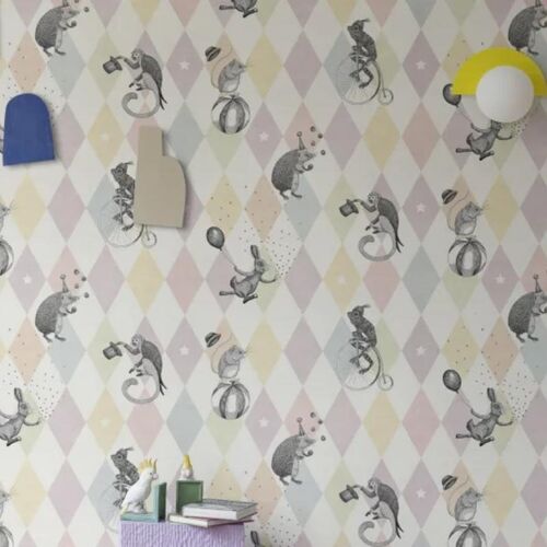 Papel Tapiz Circus Corner Pastel