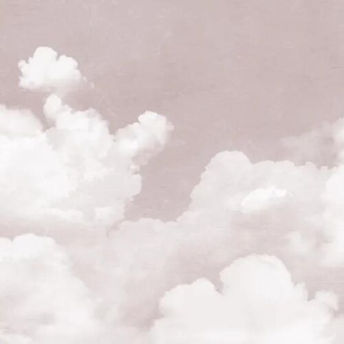 Mural Cuddle Clouds Pink