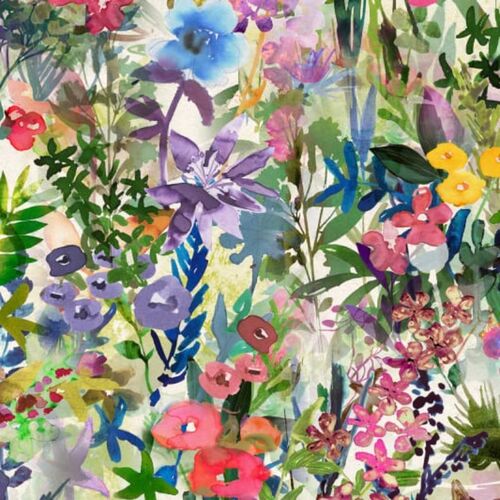 Papel Tapiz Dreamland Poppy Meadow Rainbow