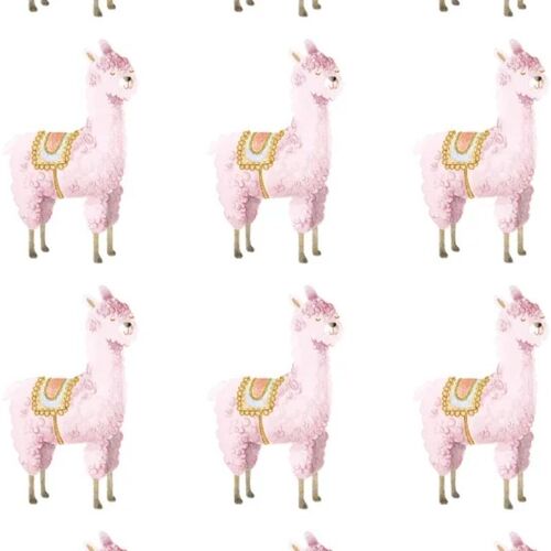Papel Tapiz Alpaca Rebel Pink