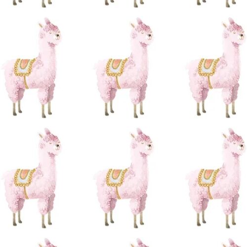 Papel Tapiz Dreamland Alpaca Rebel Pink