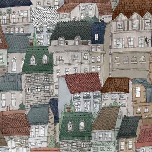 Papel Tapiz Dream Town Fall