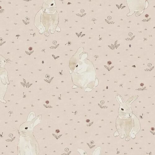 Papel Tapiz Bunny Field Pink
