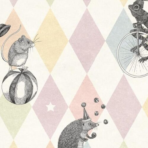 Papel Tapiz Circus Corner Pastel
