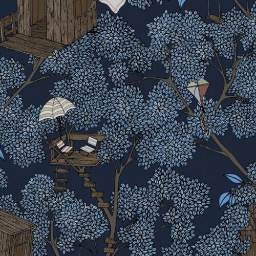 Papel Tapiz Treehouse Night
