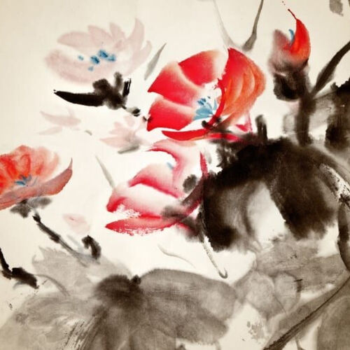 Mural Japandi Asia in Bloom