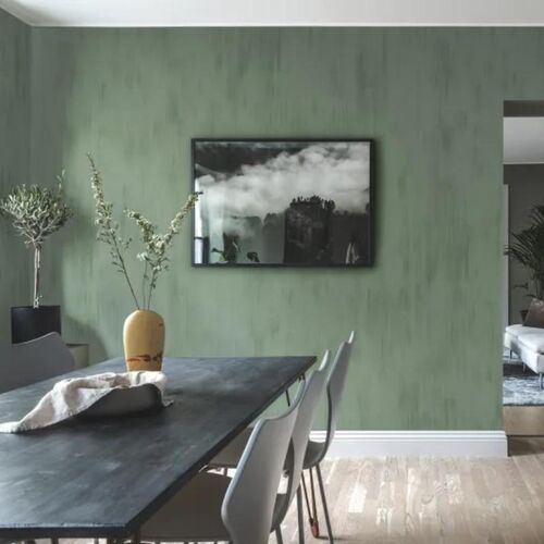 Mural Chinoiserie Brushstrokes Jade