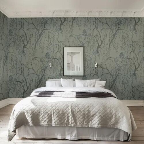 Mural Chinoiserie Weeping Willows Jade