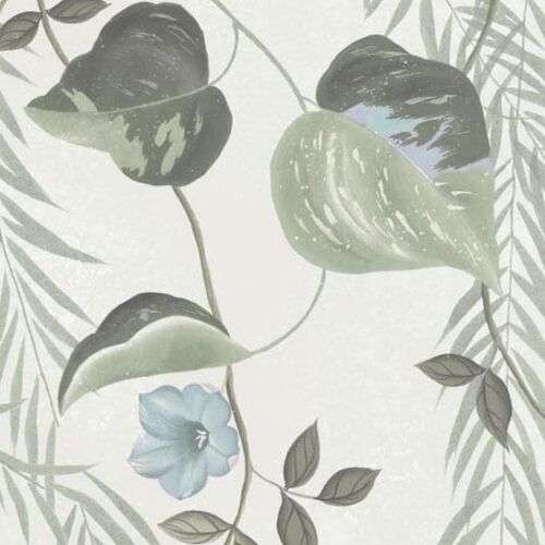 Mural Chinoiserie Lush Foliage Sage Tint