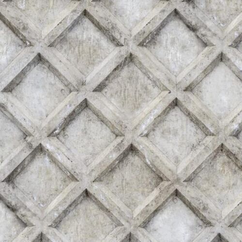 Papel Tapiz Small Concrete Trellis Harsh Grey