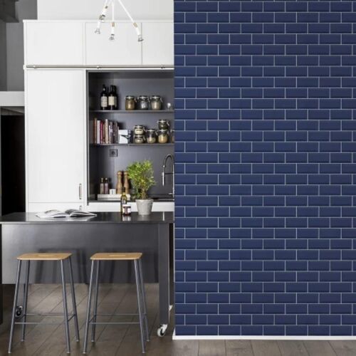 Mural Bistro Tiles Royal Blue