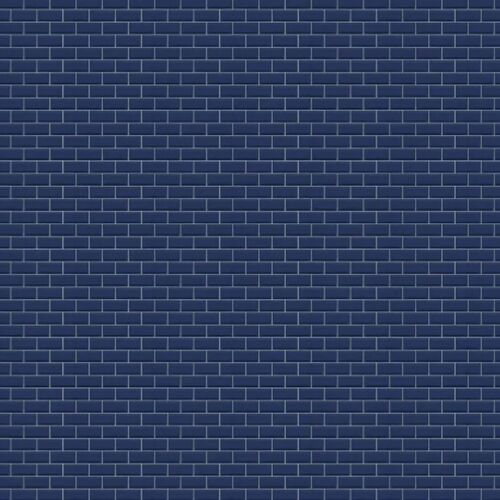 Mural Bistro Tiles Royal Blue