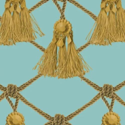 Papel Tapiz Tassels Soft Turquoise Turquesa