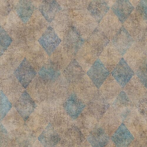 Papel Tapiz Small Painted Diamonds Turquesa