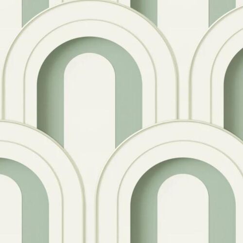 Papel Tapiz Arch Deco Bijou Soft Green