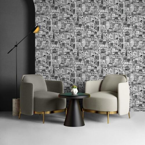Papel Tapiz Ítera Villa Gris
