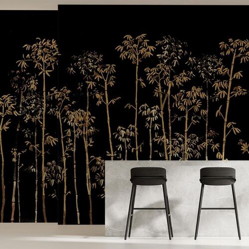 Mural Tafetn Bamb Negro