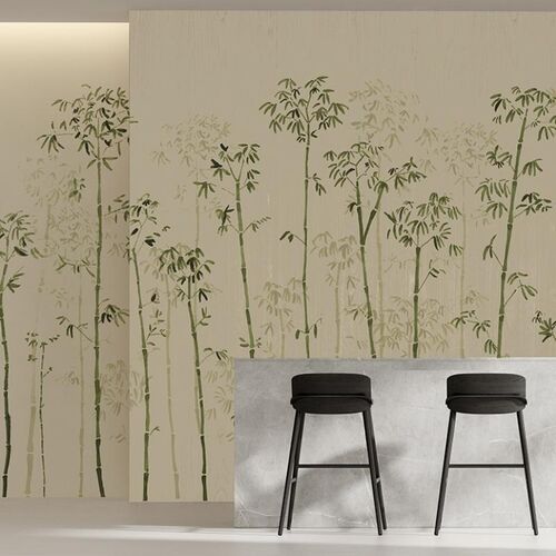 Mural Tafetán Bambú Beige