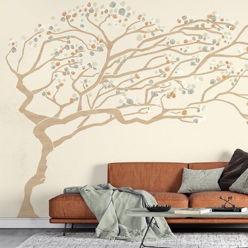 Mural Tafetn Sazn Beige