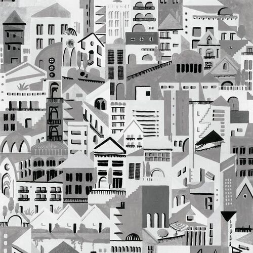 Papel Tapiz Ítera Villa Gris