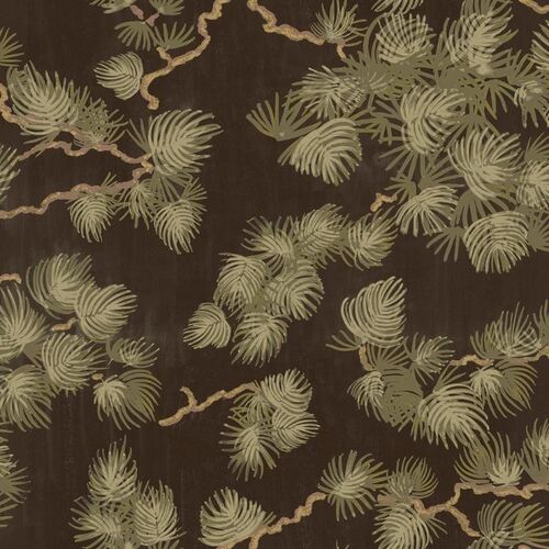 Papel Tapiz Ítera Pino Marrón Oscuro