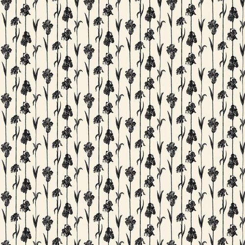 Papel Tapiz Ítera Corola Blanco y Negro