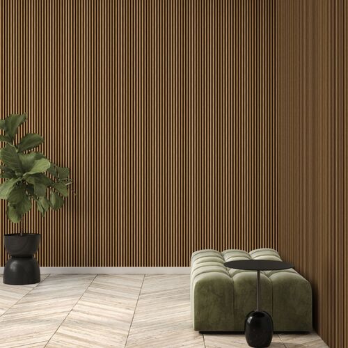 Papel Tapiz Organics Fusta Marrón Oscuro Madera