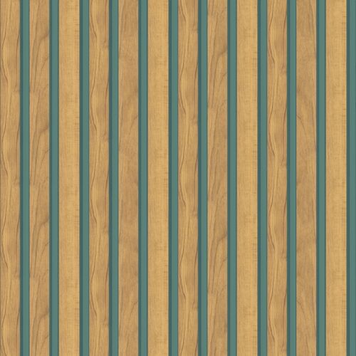 Papel Tapiz Organics Fusta Turquesa Madera