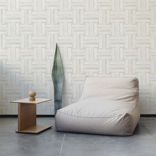 Papel Tapiz Ania Ensamble Blanco