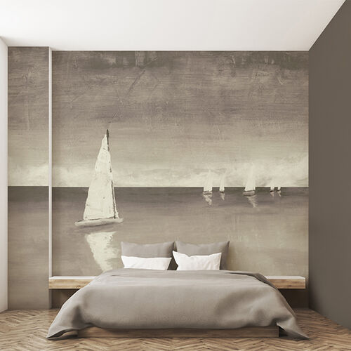 Mural Buclica Ponto Beige