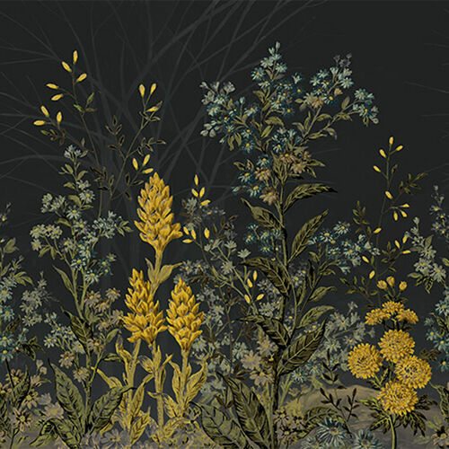 Mural Bucólica Folia Negro