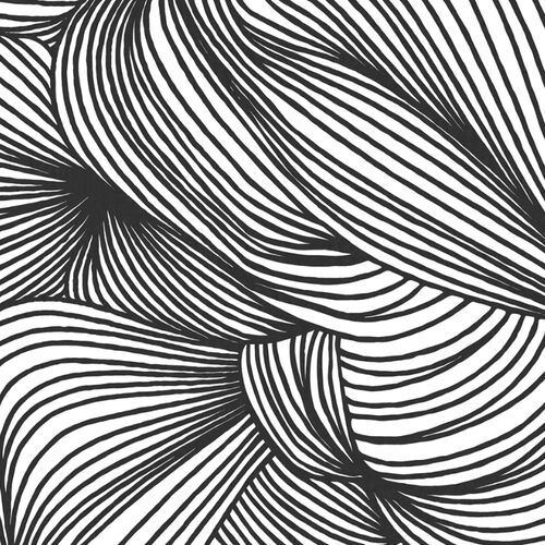 Mural Opulence Lines Graphite