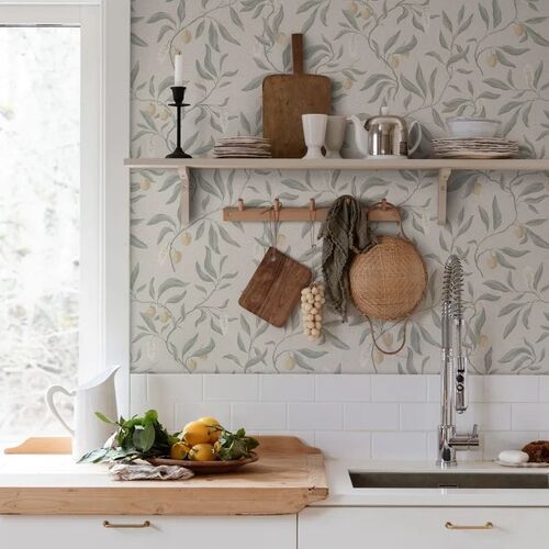 Papel Tapiz Villa Dalaro II Vinnie Sage Green
