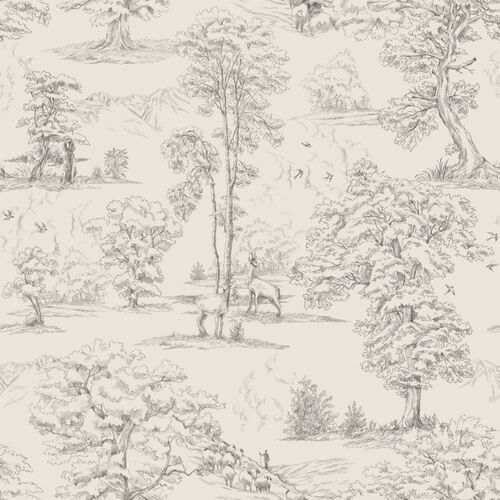 Papel Tapiz Le Village Montfort Graphite