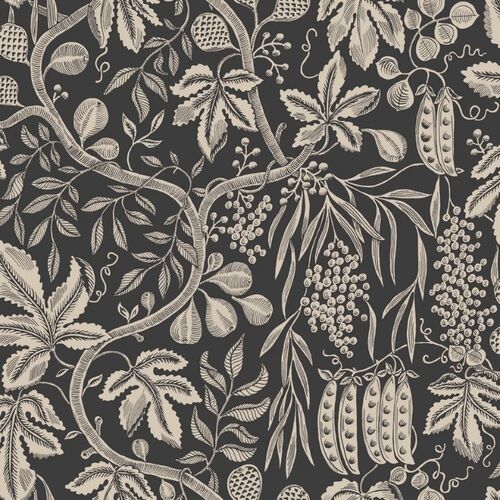 Papel Tapiz Le Village Fig Garden Charcoal