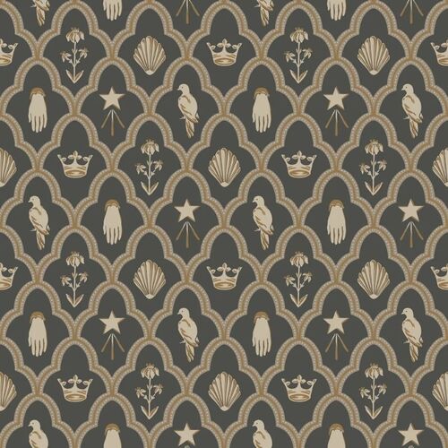 Papel Tapiz Le Village Turtledove Barn Charcoal