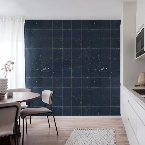 Mural Imperfections Kintsugi Dark Blue